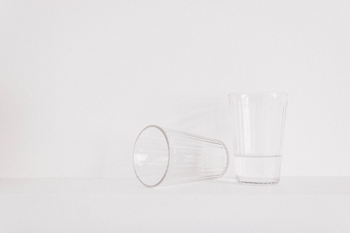 Fluted Tumblers, Pair